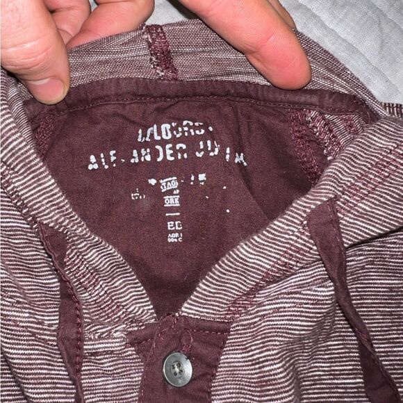 Men’s red and white hooded long sleeve - Picture 2 of 3